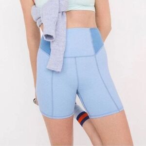 For Love And Lemons Dani Biker Shorts In Blue